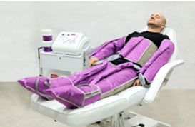 Regular lymphatic drainage therapy for men
