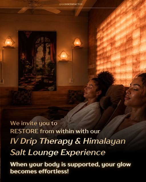 iv drip therapy & himalayan salt lounge experience